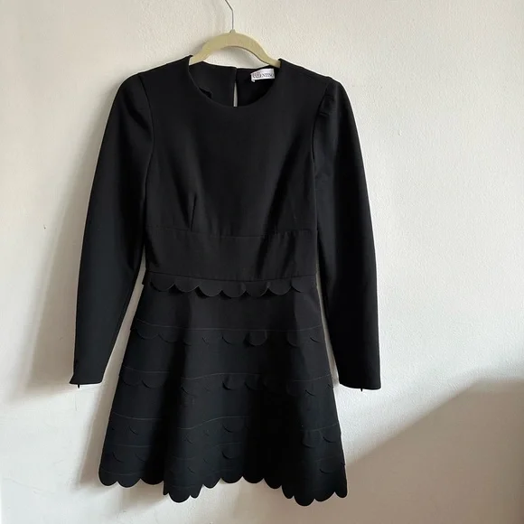 RED Valentino | Dresses | Red Valentino Black Dress Gorgeous Construction  Size 4 Fits Us 4 | Poshmark